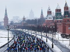 An unusual sight in Moscow