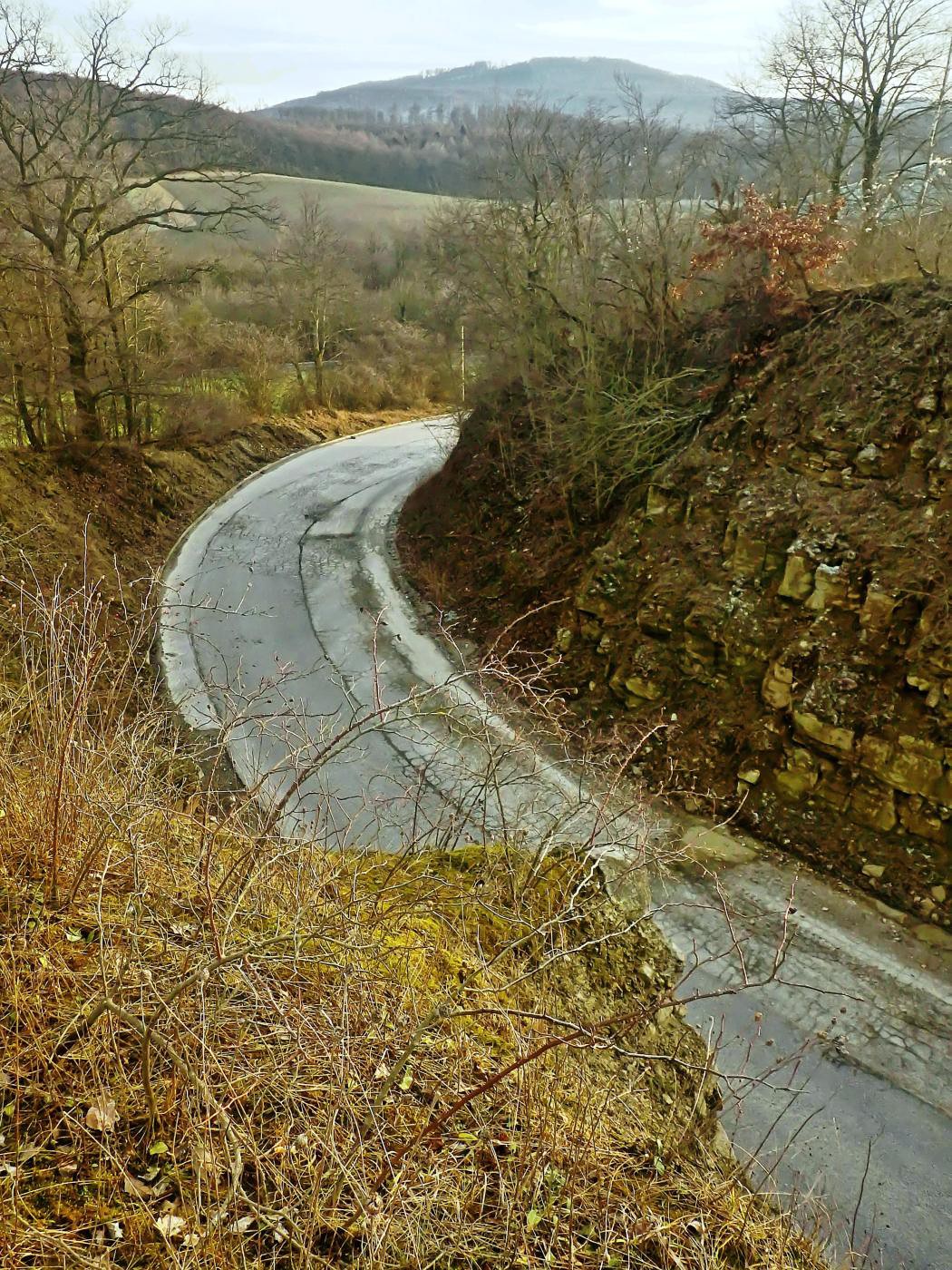 Weg im Steinbruch