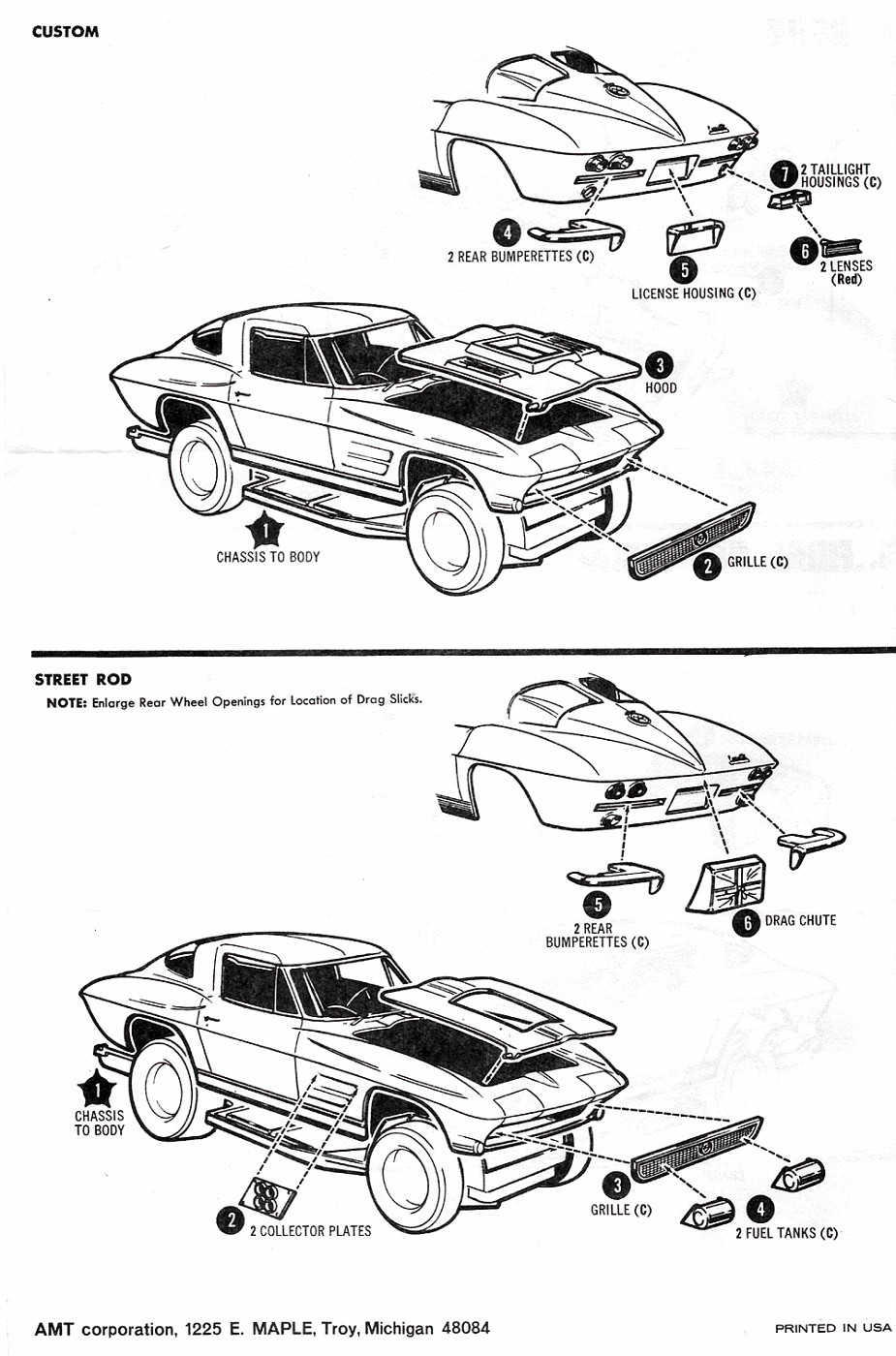 Amt 63 corvette on sale