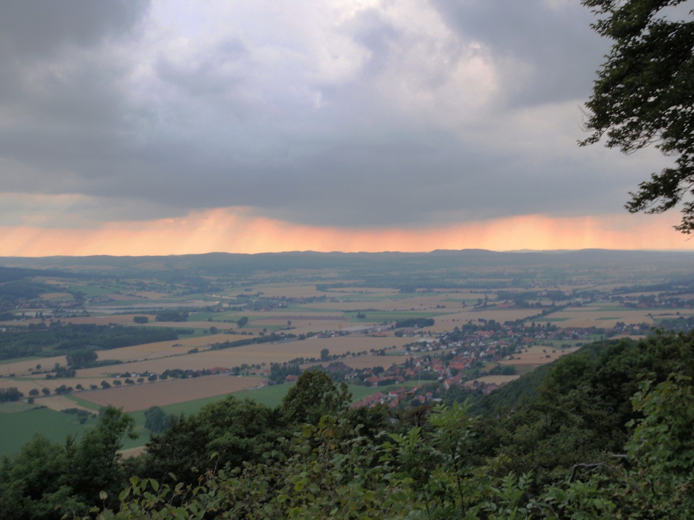 Oh, da nähert sich eine Regenfront!