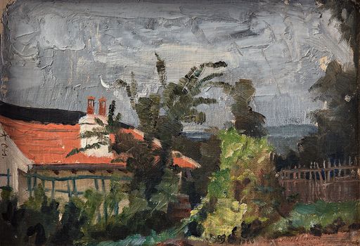 House with a Red Roof, Moulinois (1888)