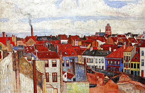 Rooftops of Ostend (1901)