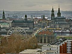 Der berühmte Canalettoblick von der Dreikönigskirche