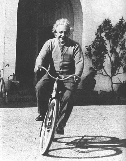 Very smart people ride bicycle!