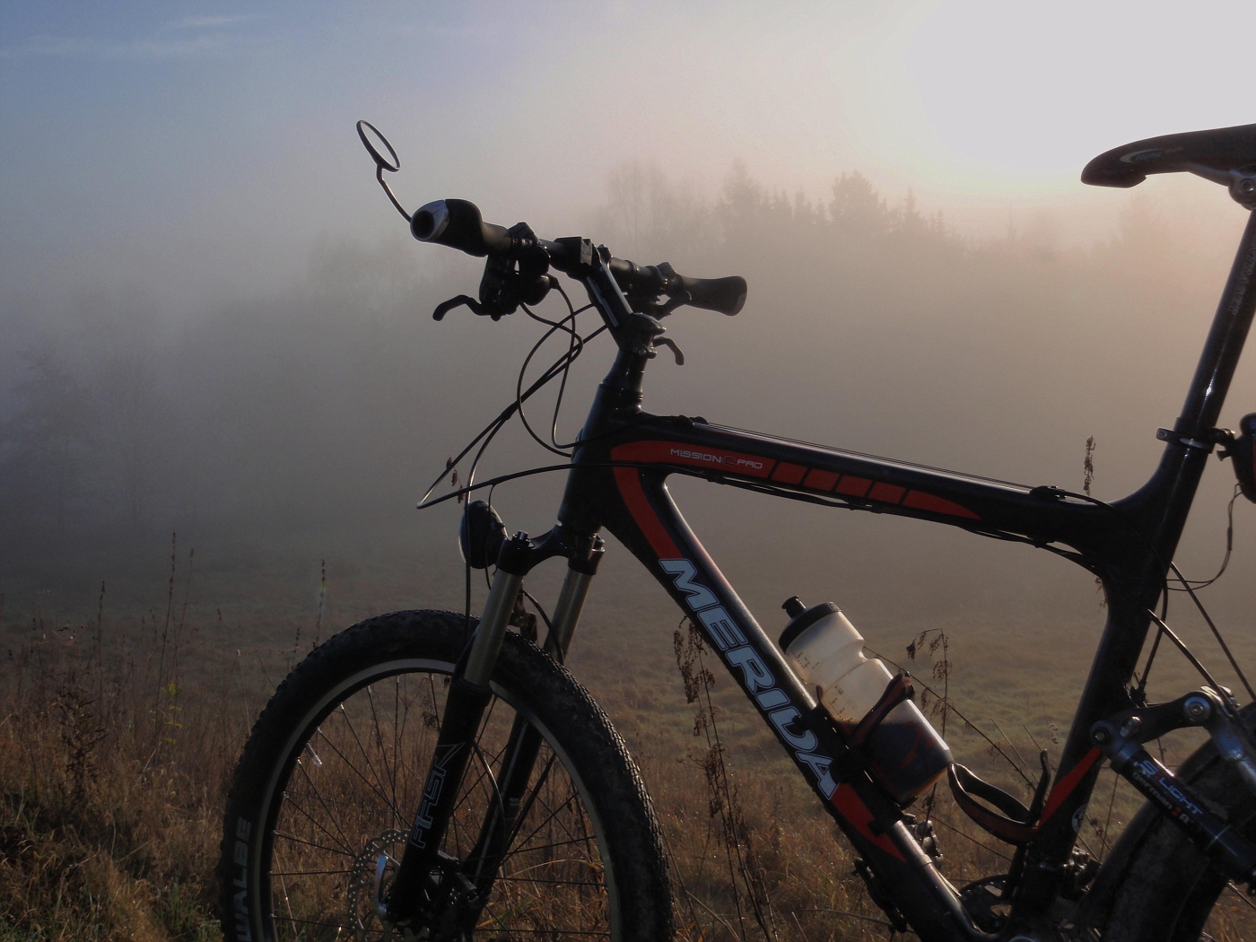 Nebel auf dem täglichen Weg zum Büro