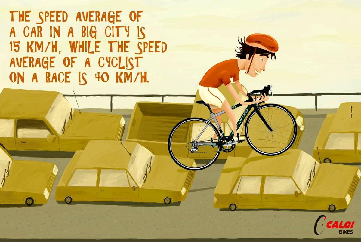 Speed average of a cyclist