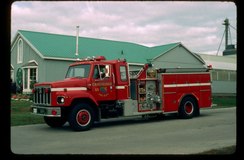 Photo: Cambridge ONT Canada 1986 International Hub pumper | Canadian ...