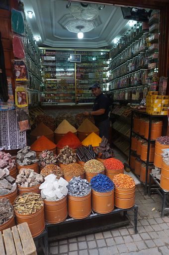 A small spice shop nearby