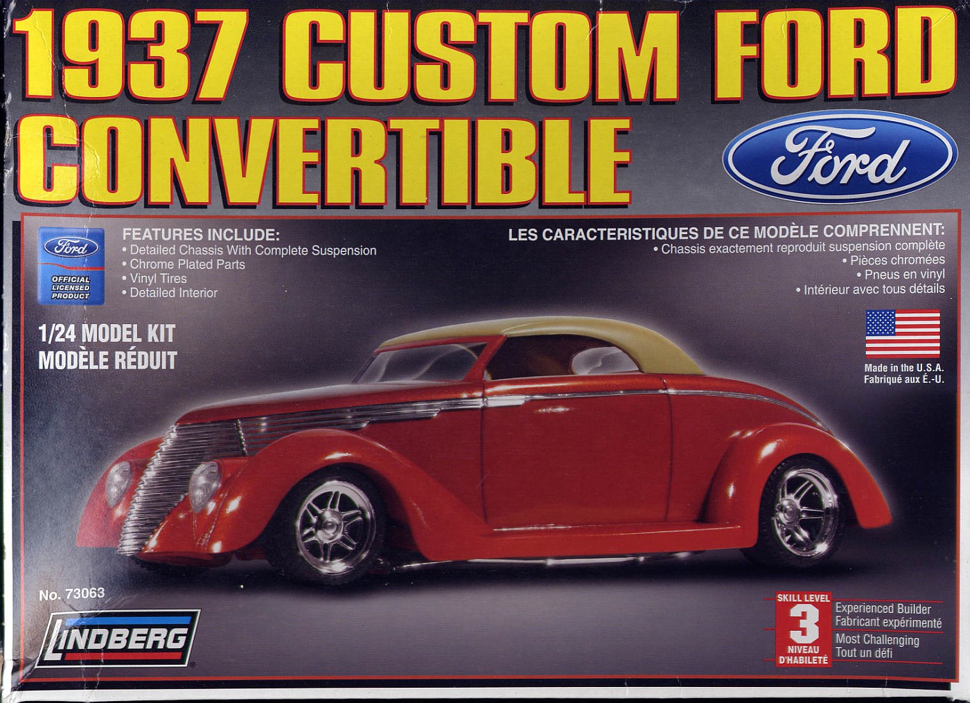 Photo: 1937 Ford Convertible Custom Box 1 | LINDBERG 1937 Custom