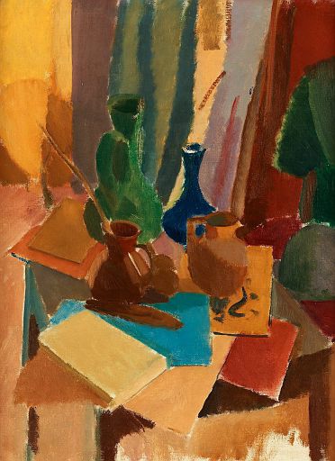 Still Life with Vase and Books I (1918-20)