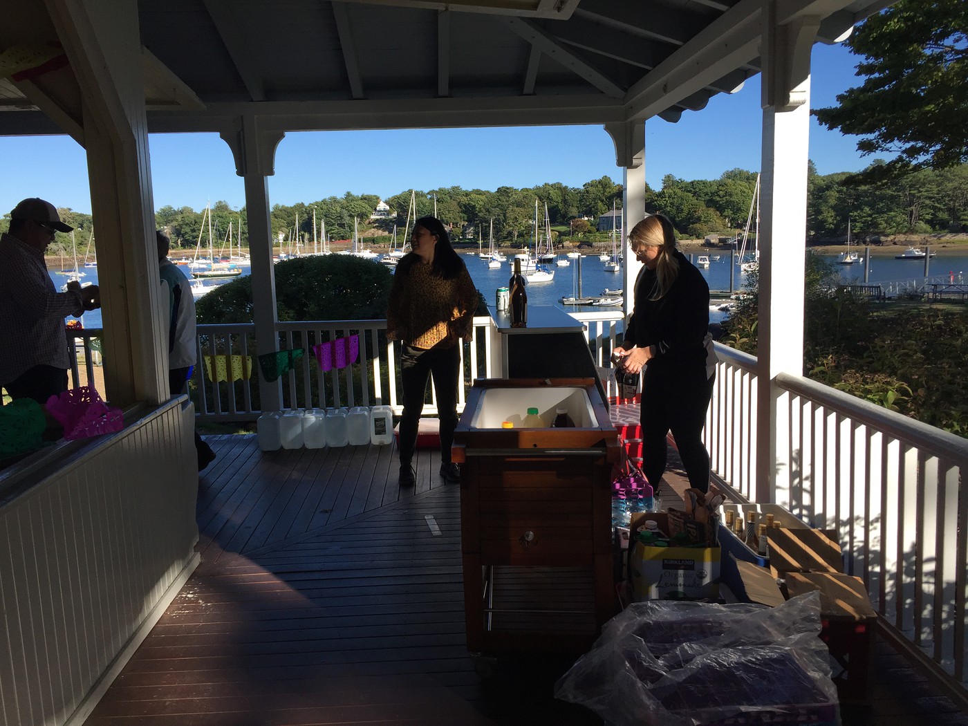 Photo: Open bar in the pavilion overlooking Manchester Harbor | Andy's ...