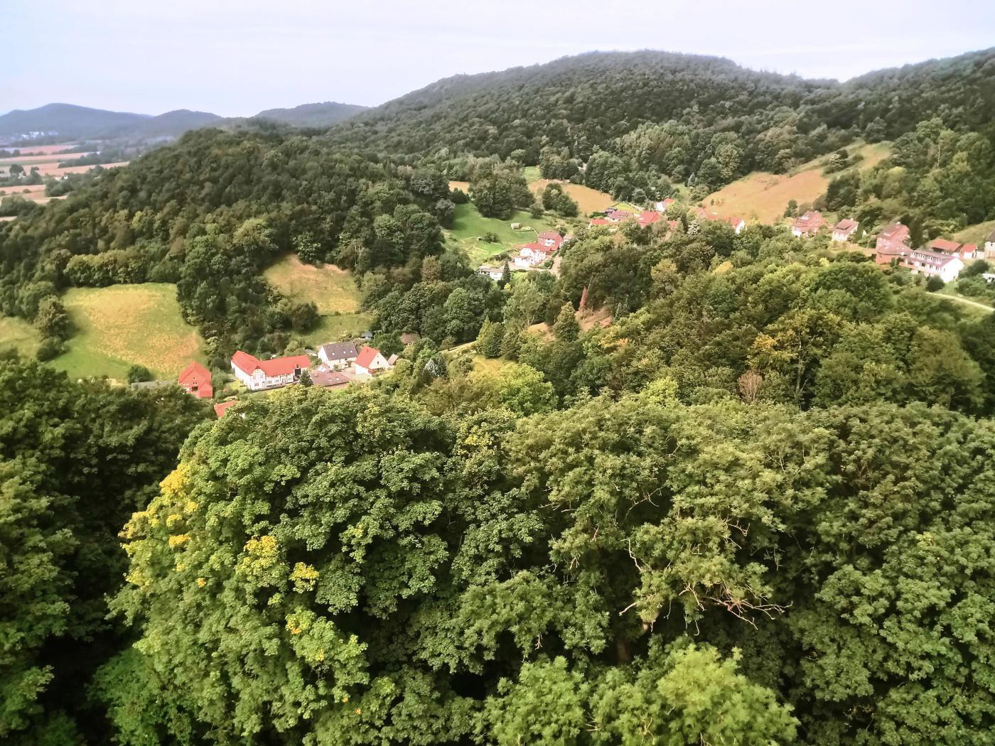 Blick vom Georgsturm auf den Ort Schaumburg