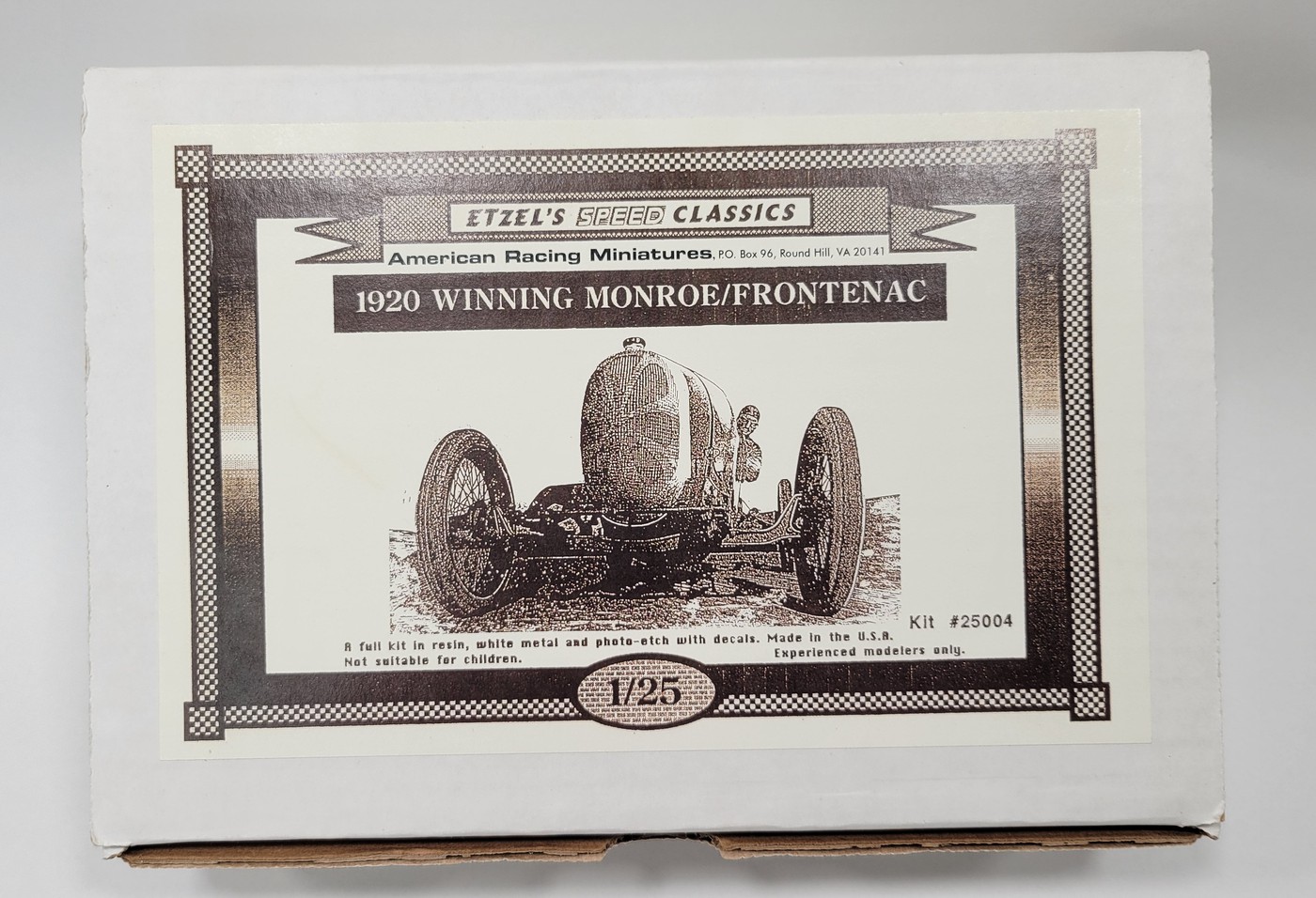 Photo 1920 MONROE/FRONTENAC RACE CAR MOTHERS MODEL STASH album