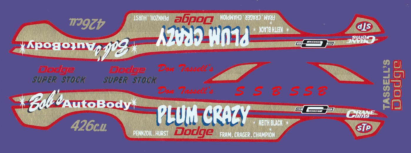 Photo Plum Crazy 24x Drag Nhra Decal Album Custompaint