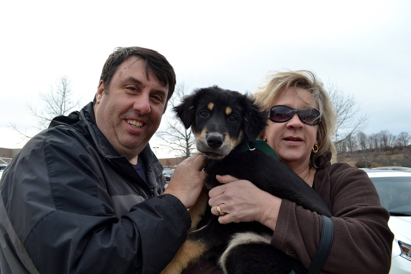 Photo: Frank & Barb adopt Teddy - a rescue puppy from TX | 