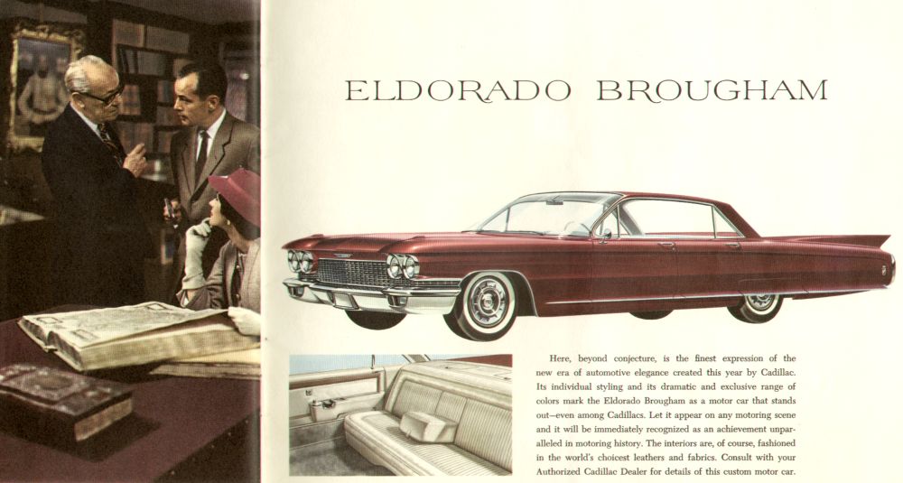 洋書 1960-85 Technical Data for Old Cars Original 1960 Cadillac Sales Brochure - Vintage Automotive
