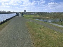 Kreuzung des Kanals mit der tiefer verlaufenden Weser