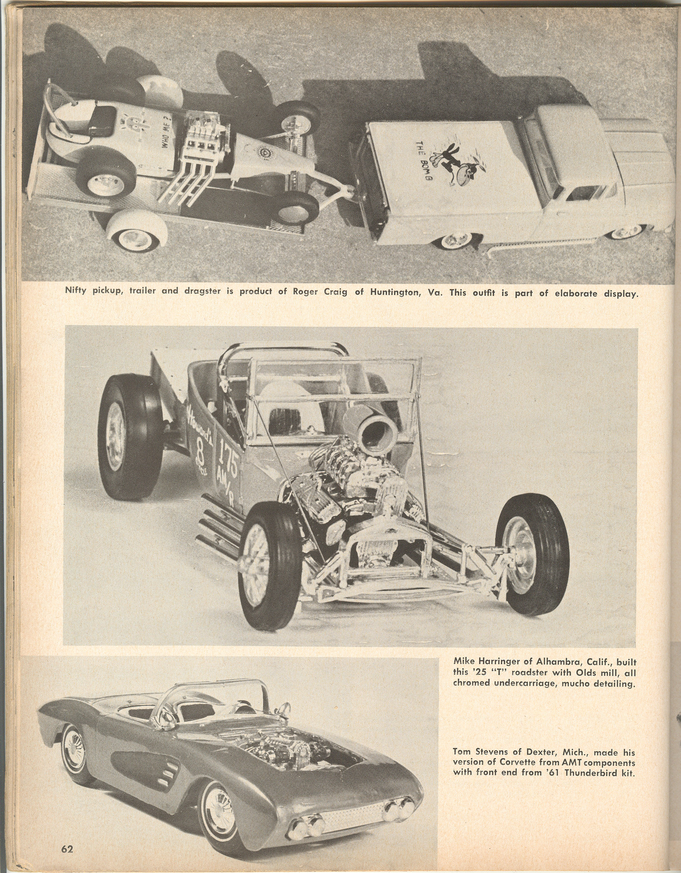 Photo AMT Model Car Handbook pg 62 AMT Model Car Handbook 1962