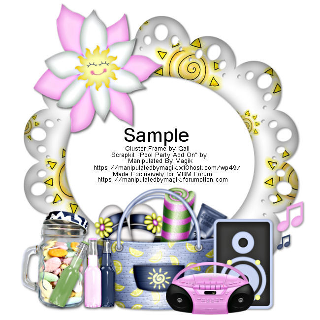 MBM Freebie Time: Cluster Frames- Summer Mixed Choice PoolPartyClusterFramevi-vi