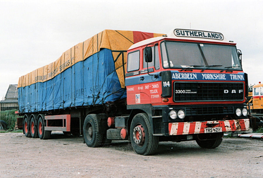 Photo: YRS 421Y DAF 3300 4x2 unit Fleet Nr 114 | Sutherland Transport ...