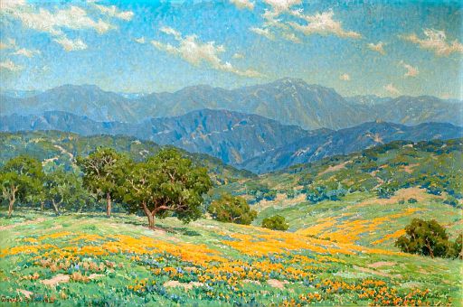 Rolling Hills with California Poppies (undated)