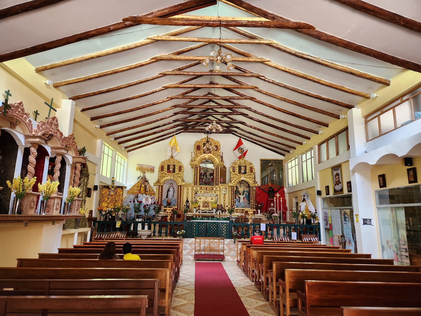 Photo: Inside the Little Church on the Square, the Virgin Del Carmen ...