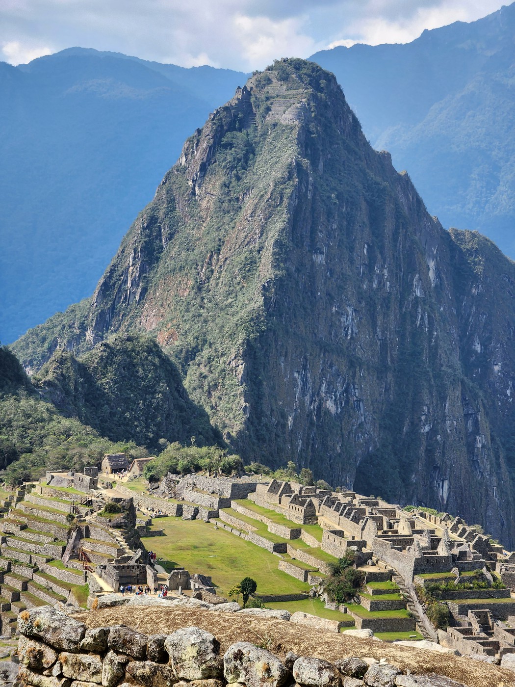 Photo View of The Residential Sector of The Machu Picchu Inca Ruins in