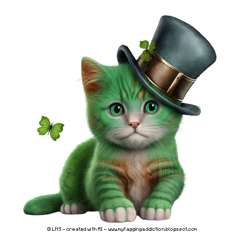 Photo: cat with a leprechaun hat lms | Saint Patrick's album ...