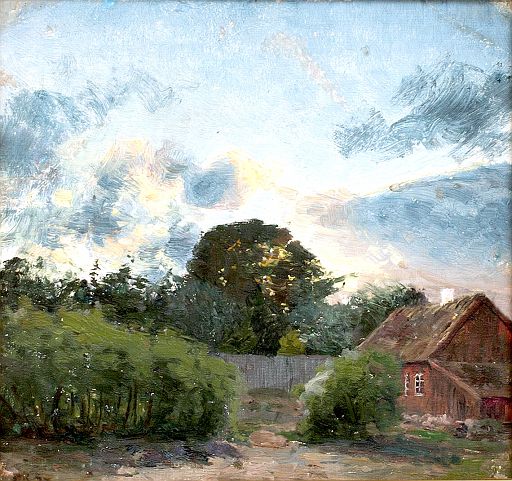 Scene from Strandshagsvägen, Arild (undated)