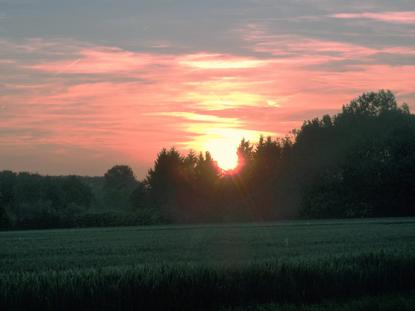 Wallonischer Sonnenuntergang