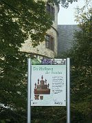 Schild am Kräutergarten der Wewelsburg