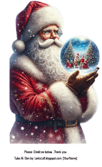 Santa with globe6