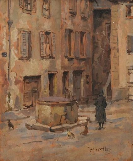 Fountain on an Italian Square (undated)