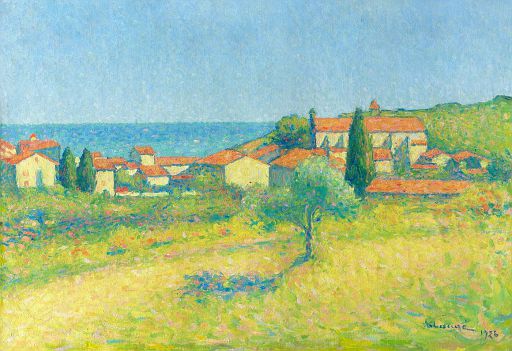 Rooftops of Collioure by the Sea (1926)