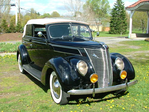 Photo 1937 Ford Deluxe 4 Door Convertible D 1936 1937 1938 Ford