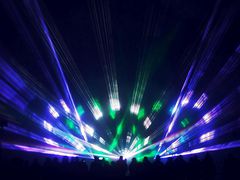 Lasershow im Kurpark