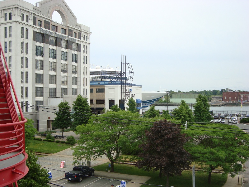 Photo Black Falcon Pier From Parking Garage Boston Black